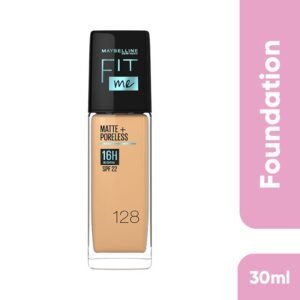 MAYBELLINE Fit Me Matte + Poreless Liquid Foundation -128 Warm Nude (30ml)