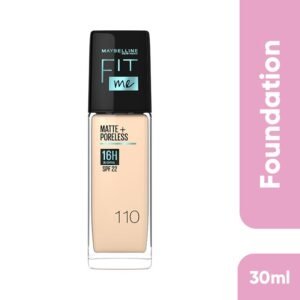MAYBELLINE Fit Me Matte + Poreless Liquid Foundation - 110 Porcelain (30ml)